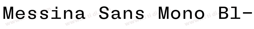 Messina Sans Mono Bl字体转换